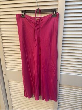 FARM Rio Fuchsia Maxi Skirt - size L